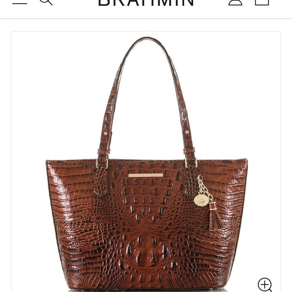 Brahmin Medium Asher Satchel/Tote in Espresso Melbourne